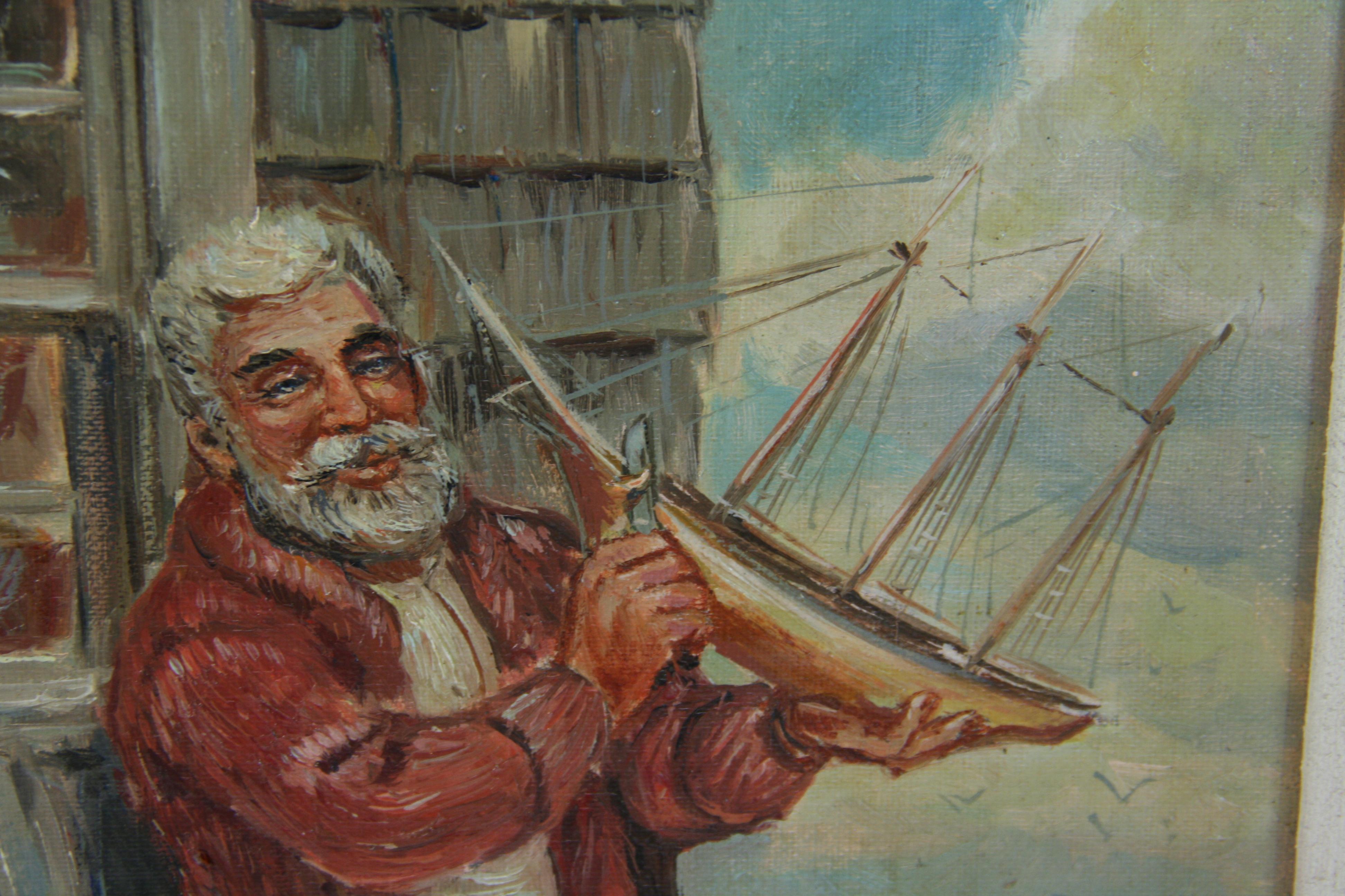 Sailor with His Ships Model For Sale 1