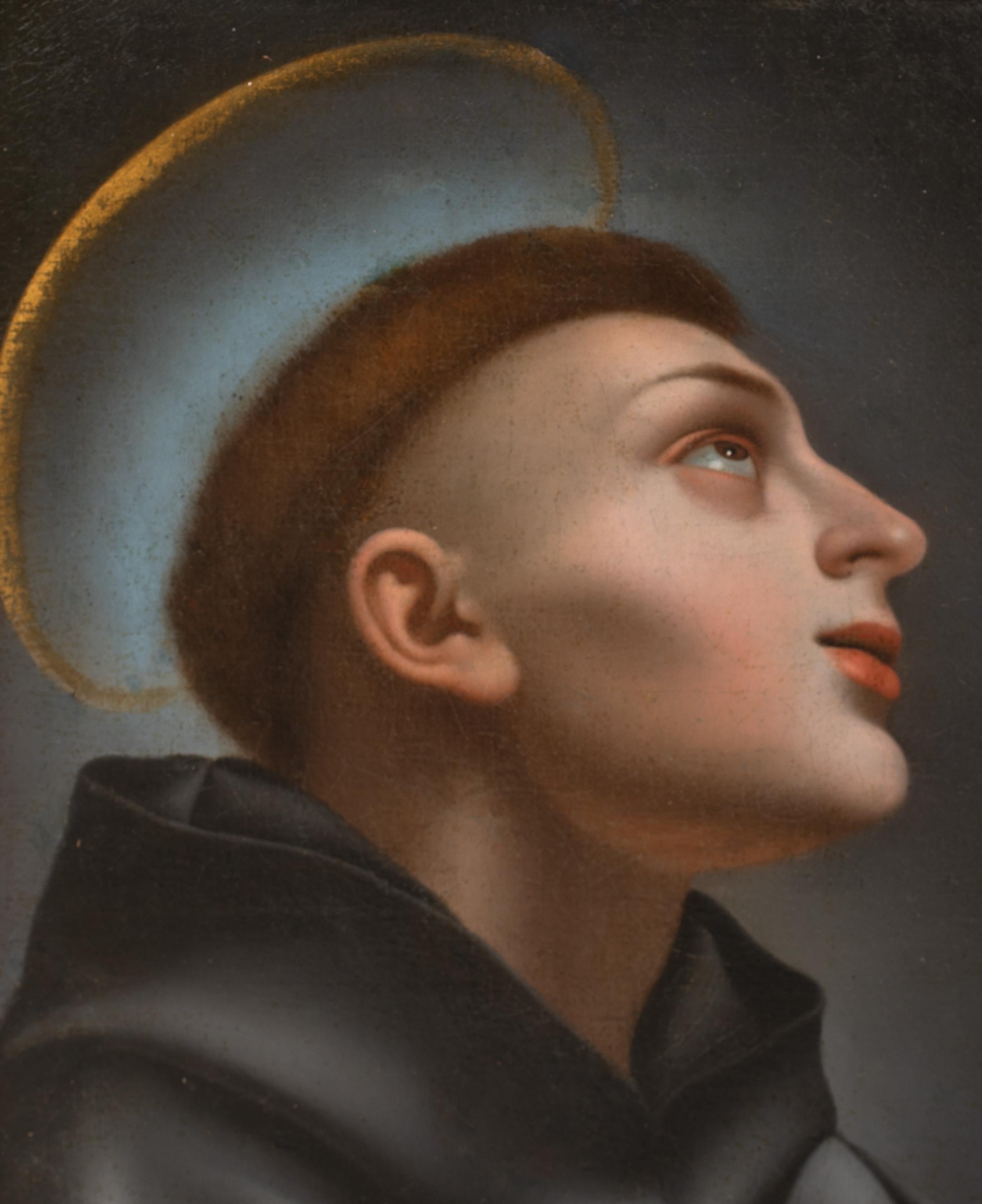 Saint Anthony Of Padua, 17th Century  Circle of CARLO DOLCI (1616-1686) For Sale 2