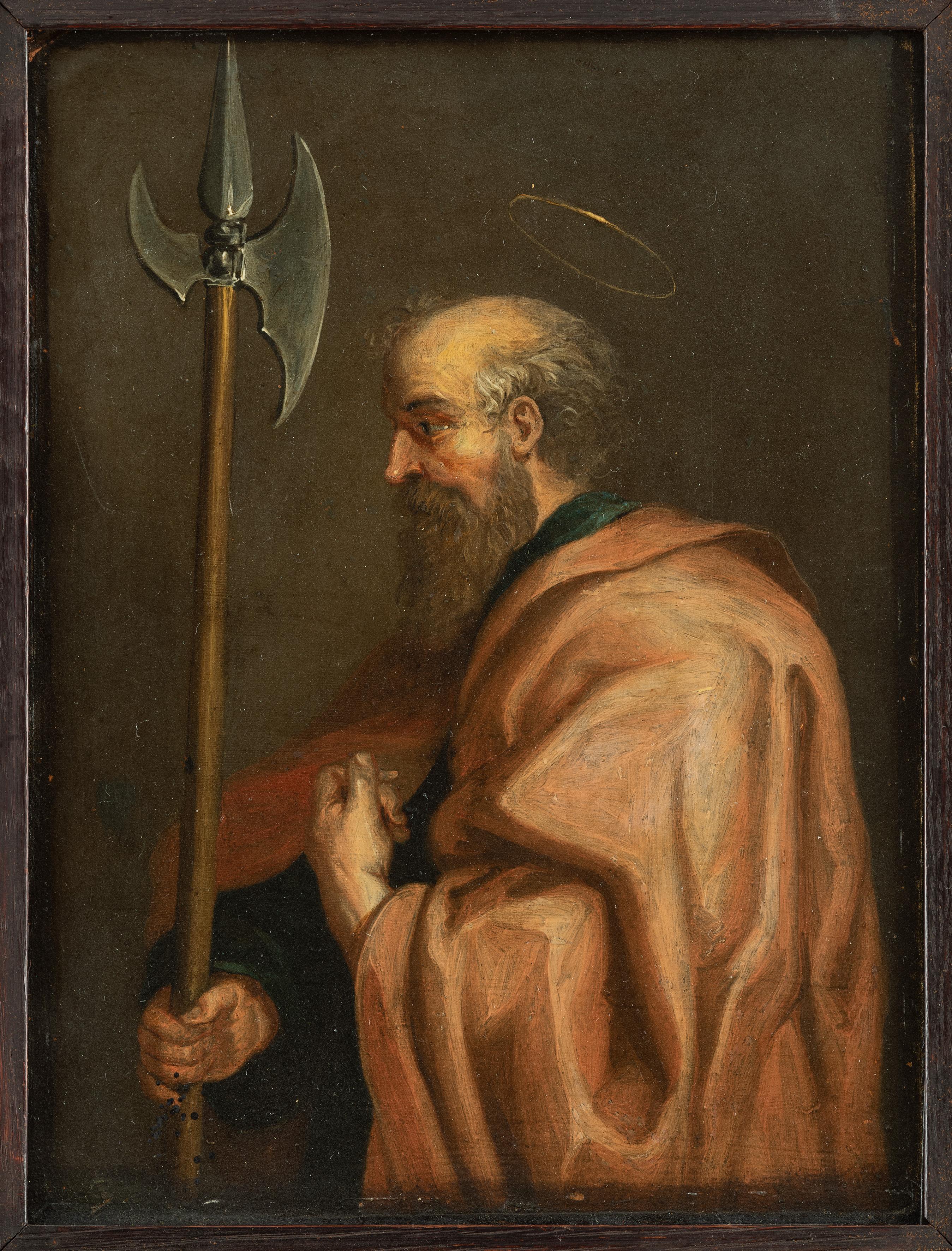 Saint Bartholomew, Flemish School, Old Master Painting, 17th century, Religious  3