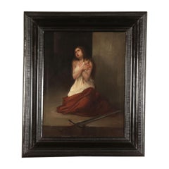Saint Catherine of Alexandria, Oil on Canvas 19th Century