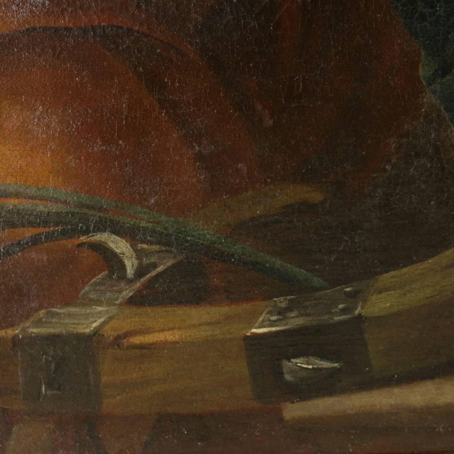 Saint Catherine's Mystic Wedding Oil on Canvas 17th Century 4