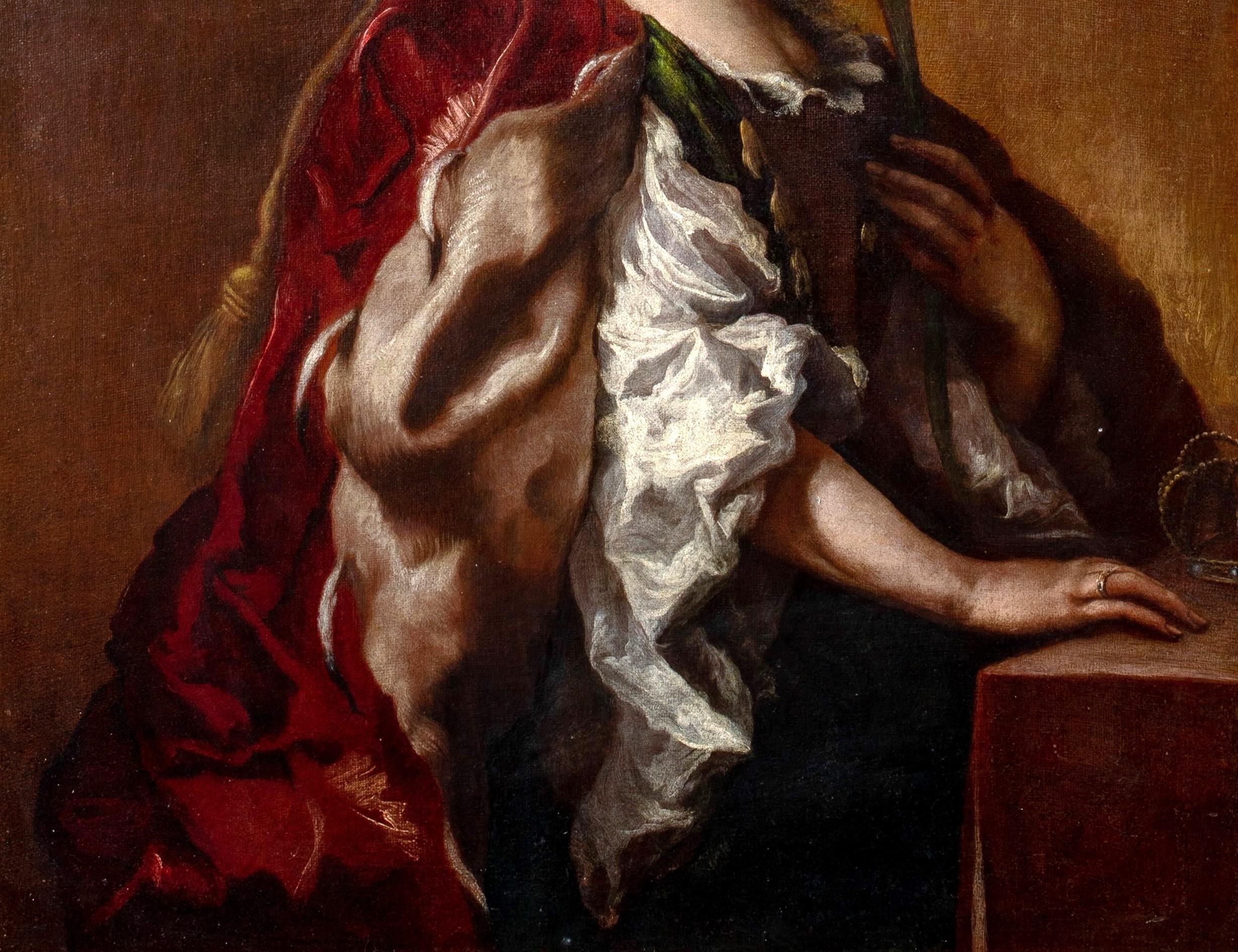 Heilige Elisabeth von Ungarn, um 1600

Schule von Palma il Giovane (1548-1628)


Feine große Darstellung der Heiligen Elisabeth von Ungarn aus der venezianischen Schule um 1600, Öl auf Leinwand. Frühe und wichtige seltene Darstellung der Heiligen