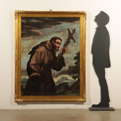 Saint Francis Oil on Canvas , 18th Century