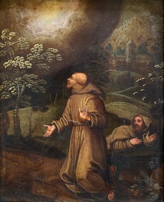 Saint Francis Receiving the Stigmata
Oil on copper, Flemish school, 17th century