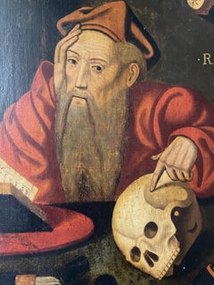 Antique Saint Jerome in His Study