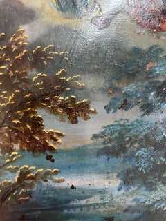 Saint John the Evangelist on Patmos. Apocalyptic Vision. Flemish school ca. 1620