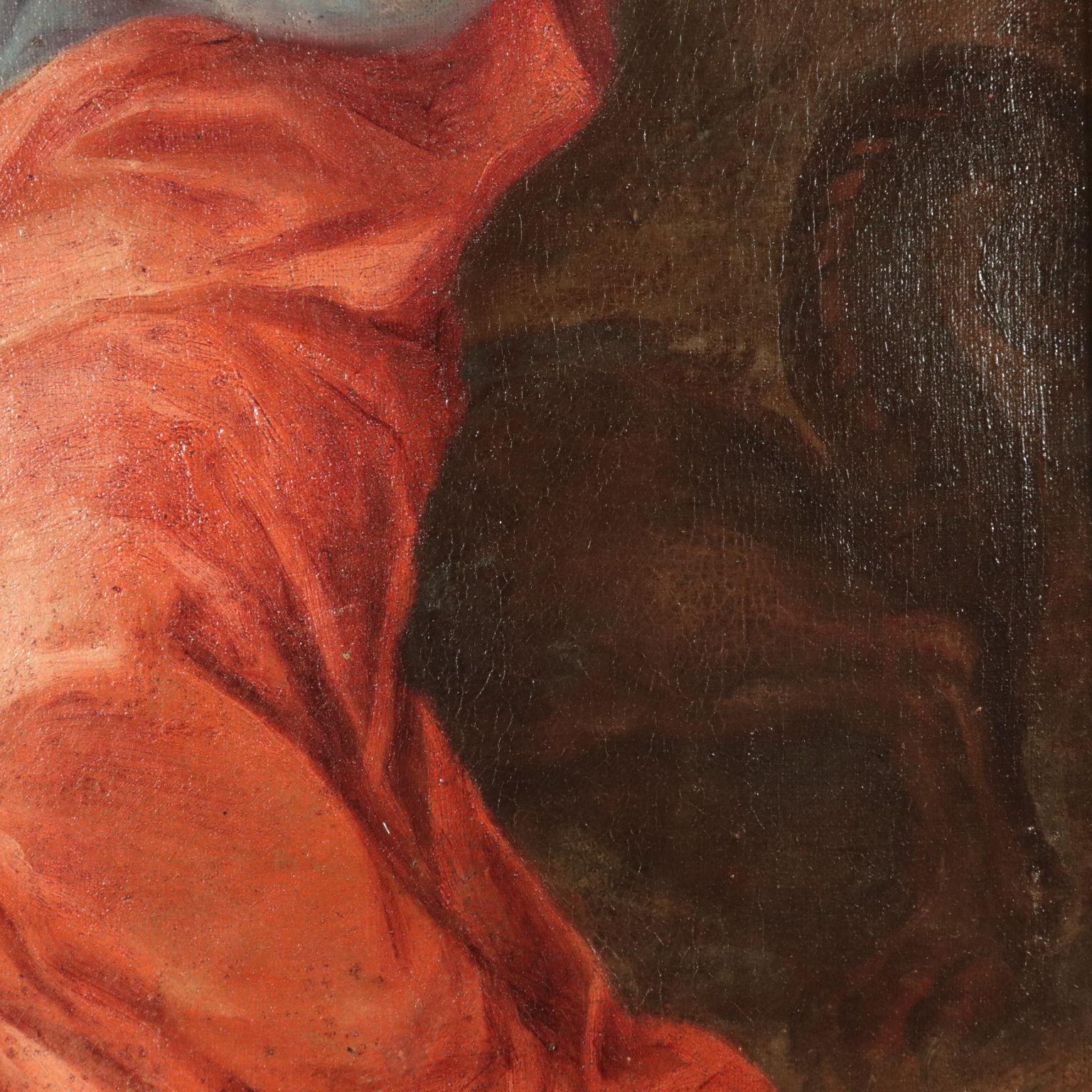 Saint Margaret, Oil on Canvas, 18th Century - Brown Figurative Painting by Unknown