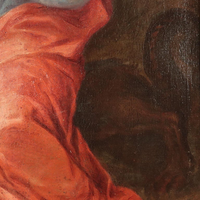 Saint Margaret, Oil on Canvas, 18th Century For Sale 2