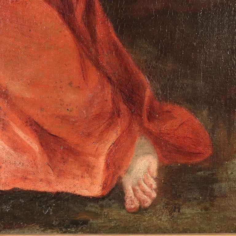 Saint Margaret, Oil on Canvas, 18th Century For Sale 3