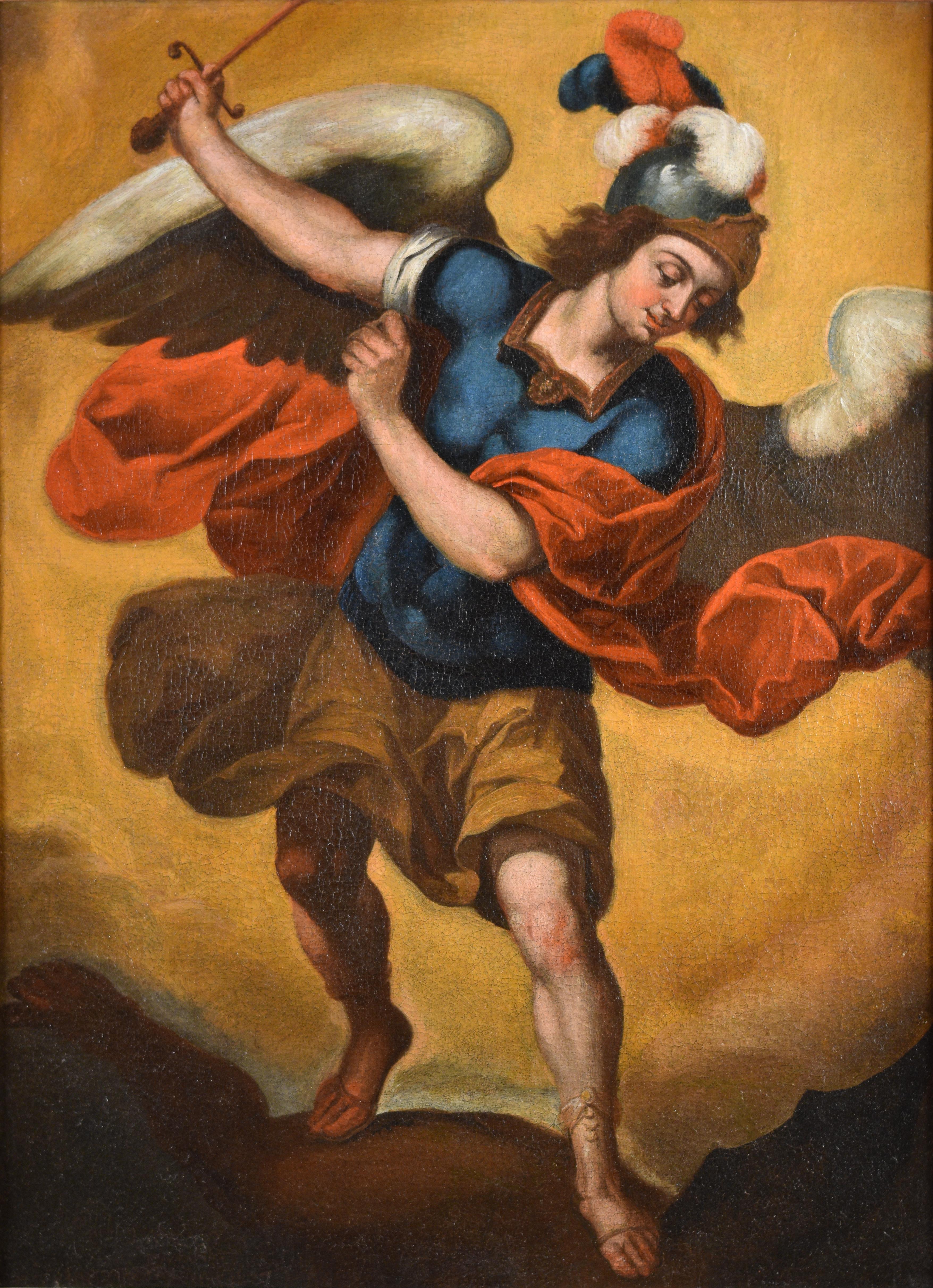 San Miguel Arcángel, escuela sevillana - Painting de Unknown