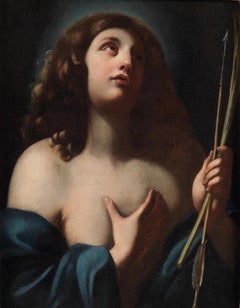 Saint Sebastian - Original Oil Painting on Canvas - 17th Century