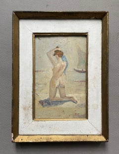 Saint Tropez, Naked Woman At The Beach, Monogram EC