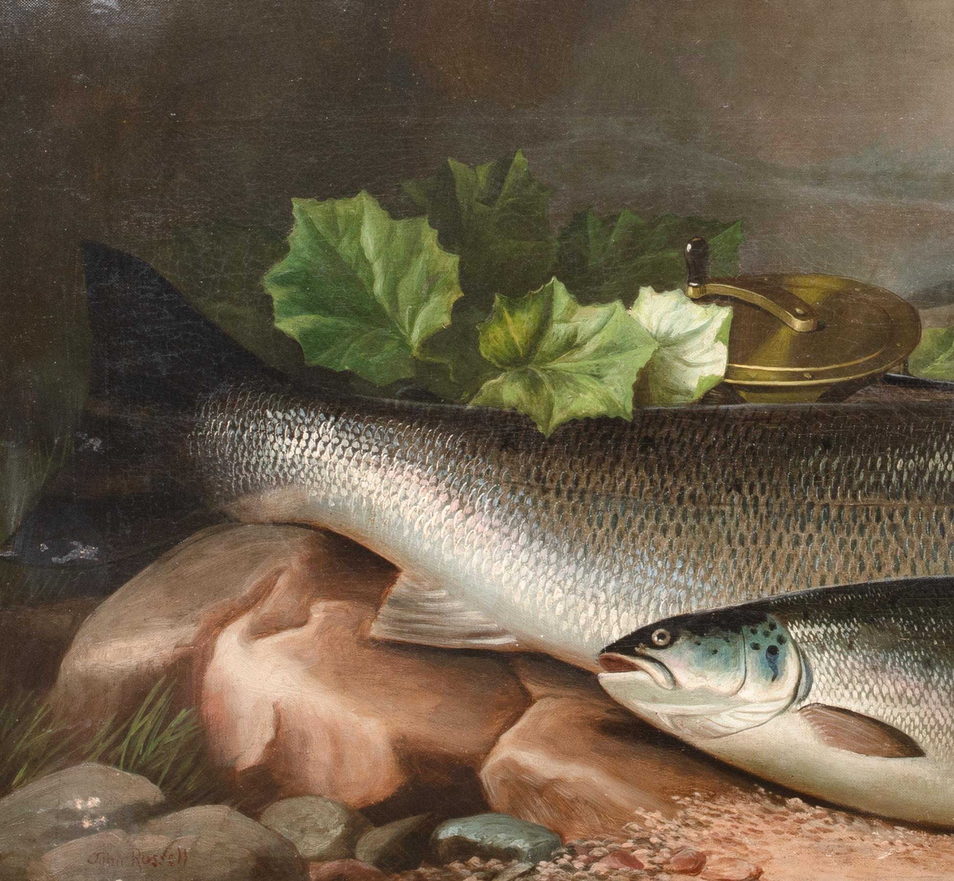Saumon sur la rive, 19e siècle  par JOHN BUCKNELL RUSSELL (1819-1893) en vente 6