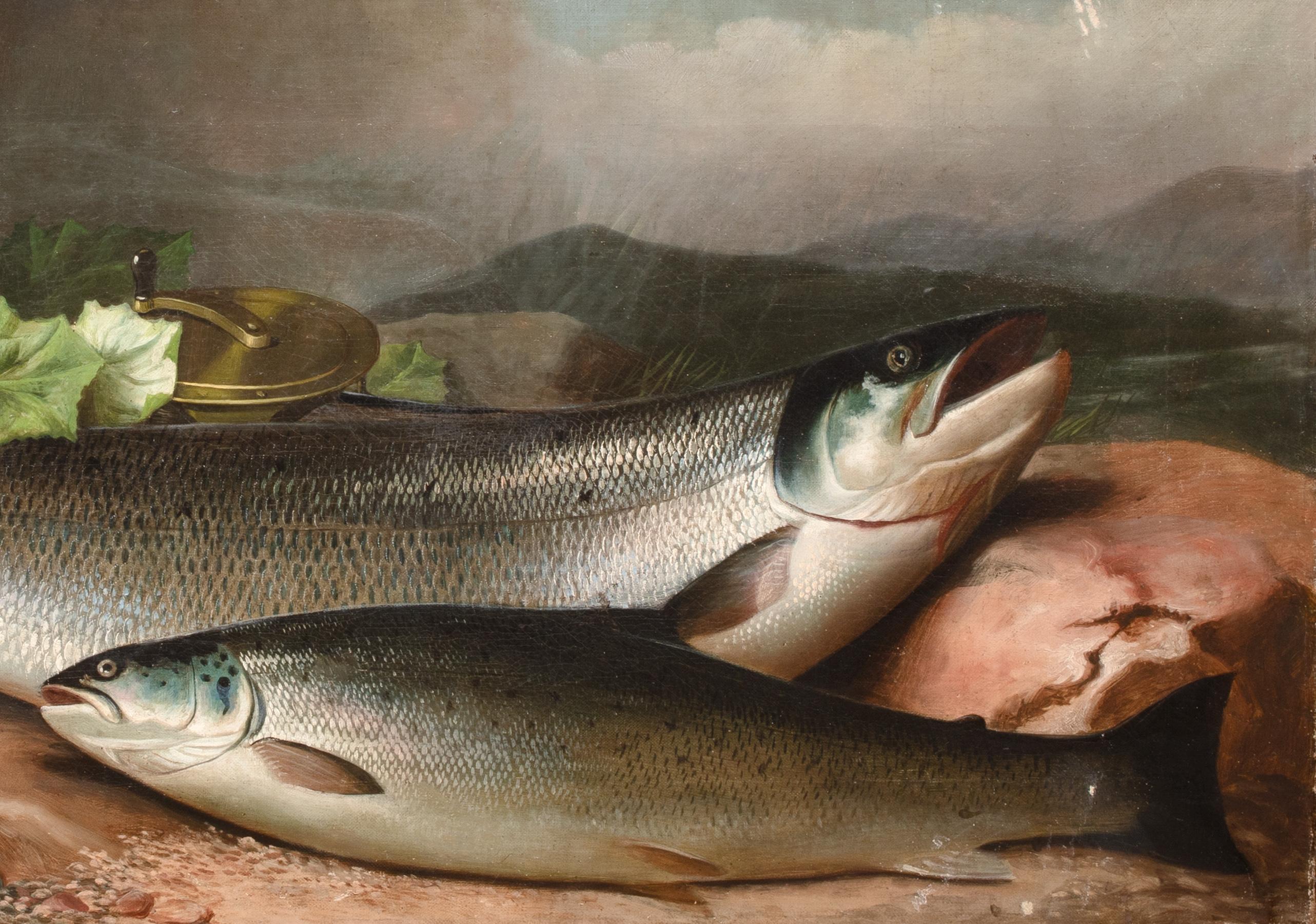 Saumon sur la rive, 19e siècle  par JOHN BUCKNELL RUSSELL (1819-1893) en vente 3