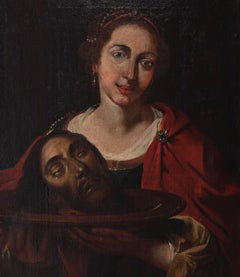 Salome - Original Oil Painting on Canvas - 17th Century