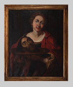 Salome - Original Oil Painting on Canvas - 17th Century