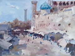 Perle de Samarkand de l'est - Peinture à l'huile de Dilshod Khudayorov, 2021