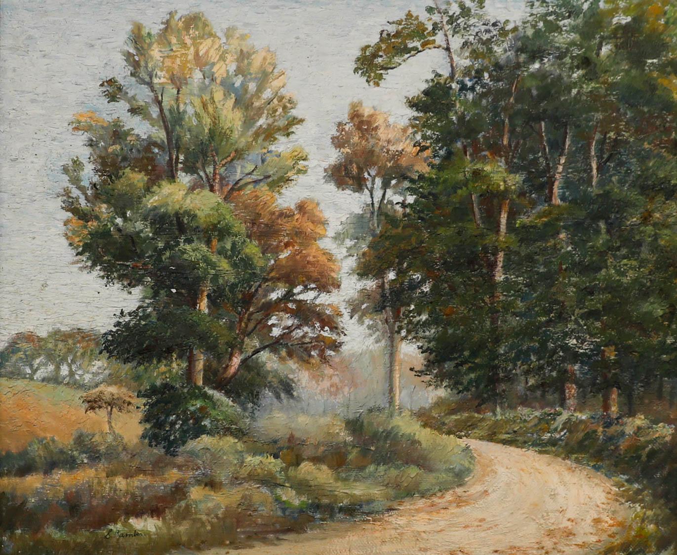Samuel Bamber (1871-1944) - Olio dell'inizio del XX secolo, Il vicolo in estate - Painting di Unknown