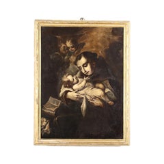 San Antonio with the Child Jesus, oil on canvas, 1600s