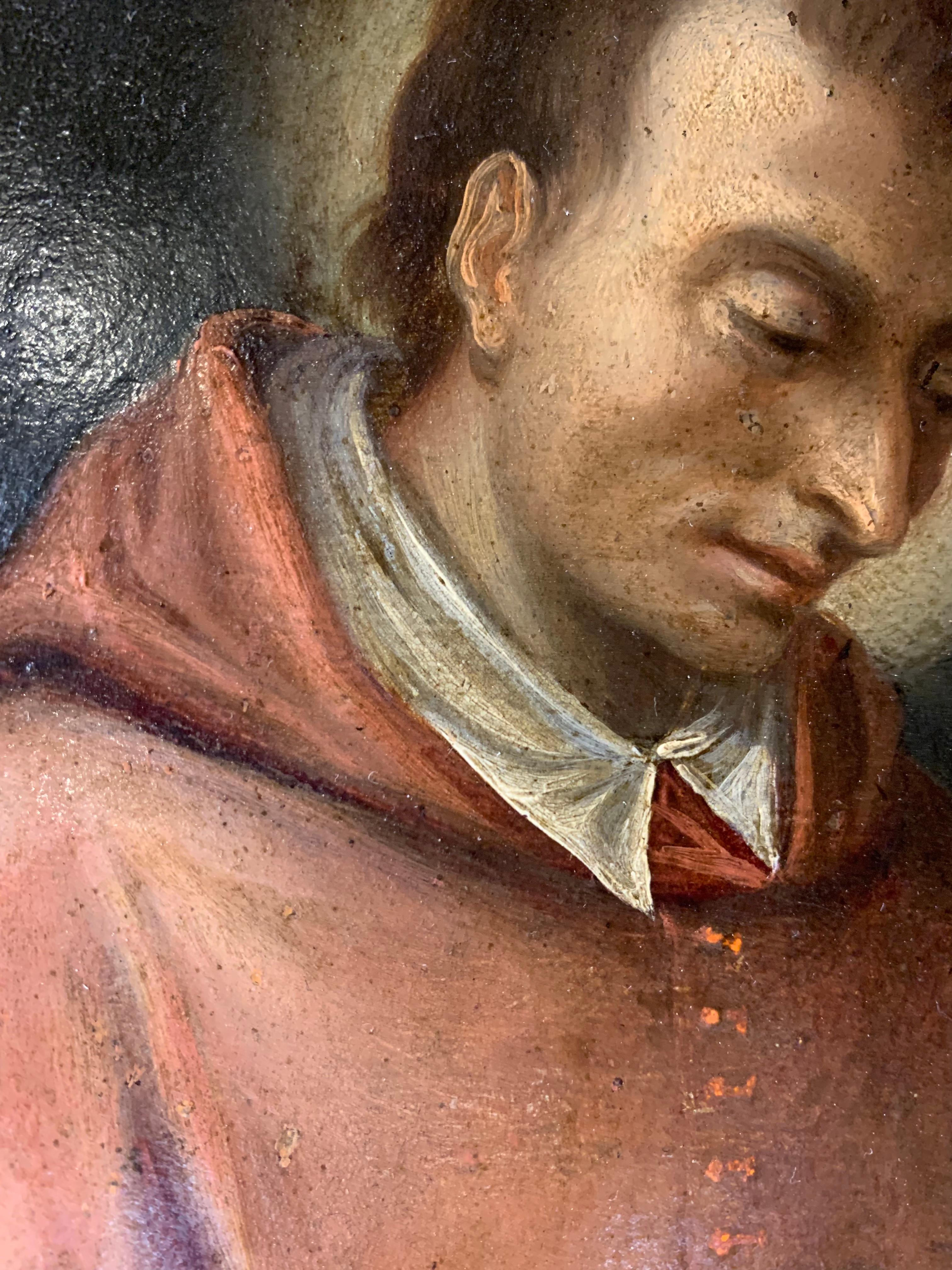 San Carlo Borromeo. Early 17th Century. Painting on Copper. 7