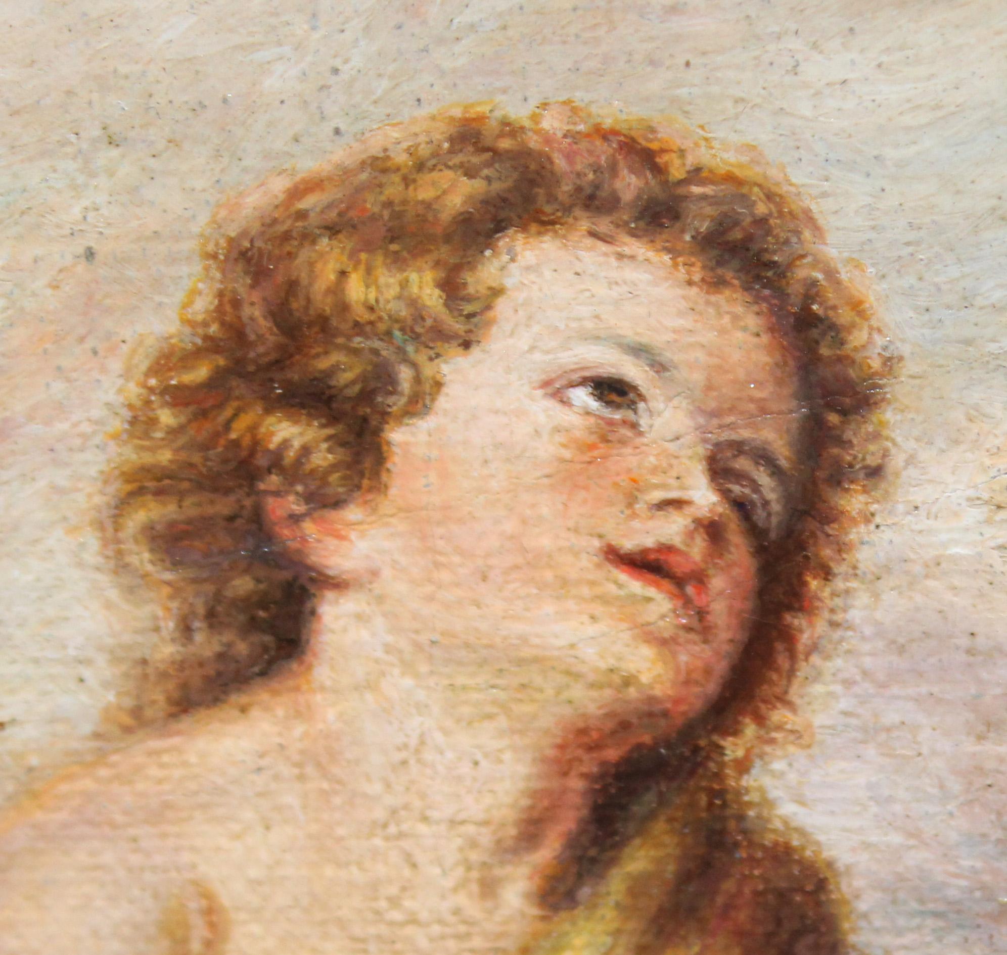 L'opera non è firmata, è di autore anonimo

Lo stato di conservazione dell'opera è buono

Se presenta enmarcada la obra con un marco bastante attuale

Dimensioni dell'opera: 27 cm. di altezza x 20 cm. di altezza.

Misure del marco: 40 cm. di altezza