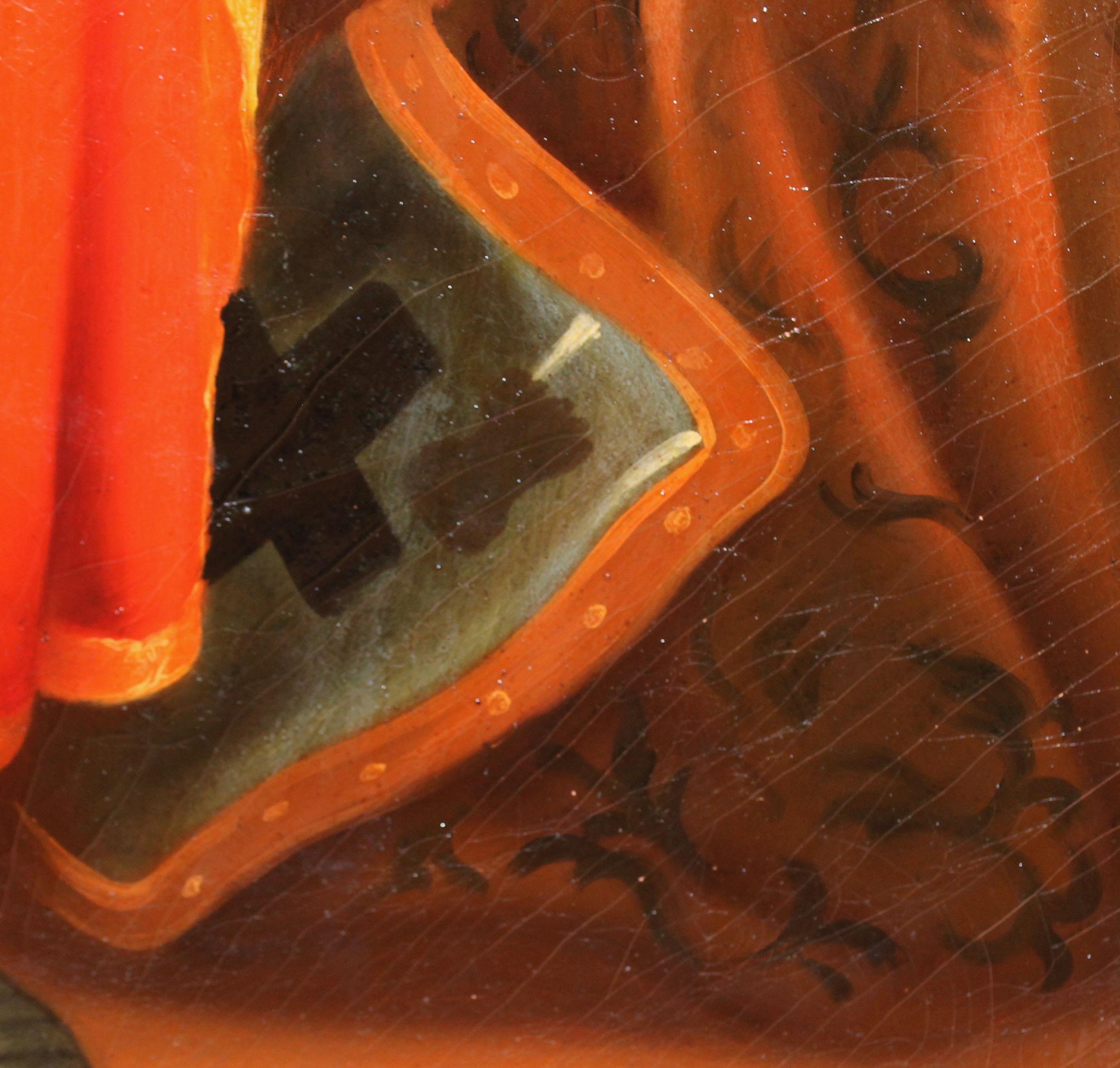 San Luís de Francia - Óleo sobre tela - Siglo XIX-XX For Sale 5