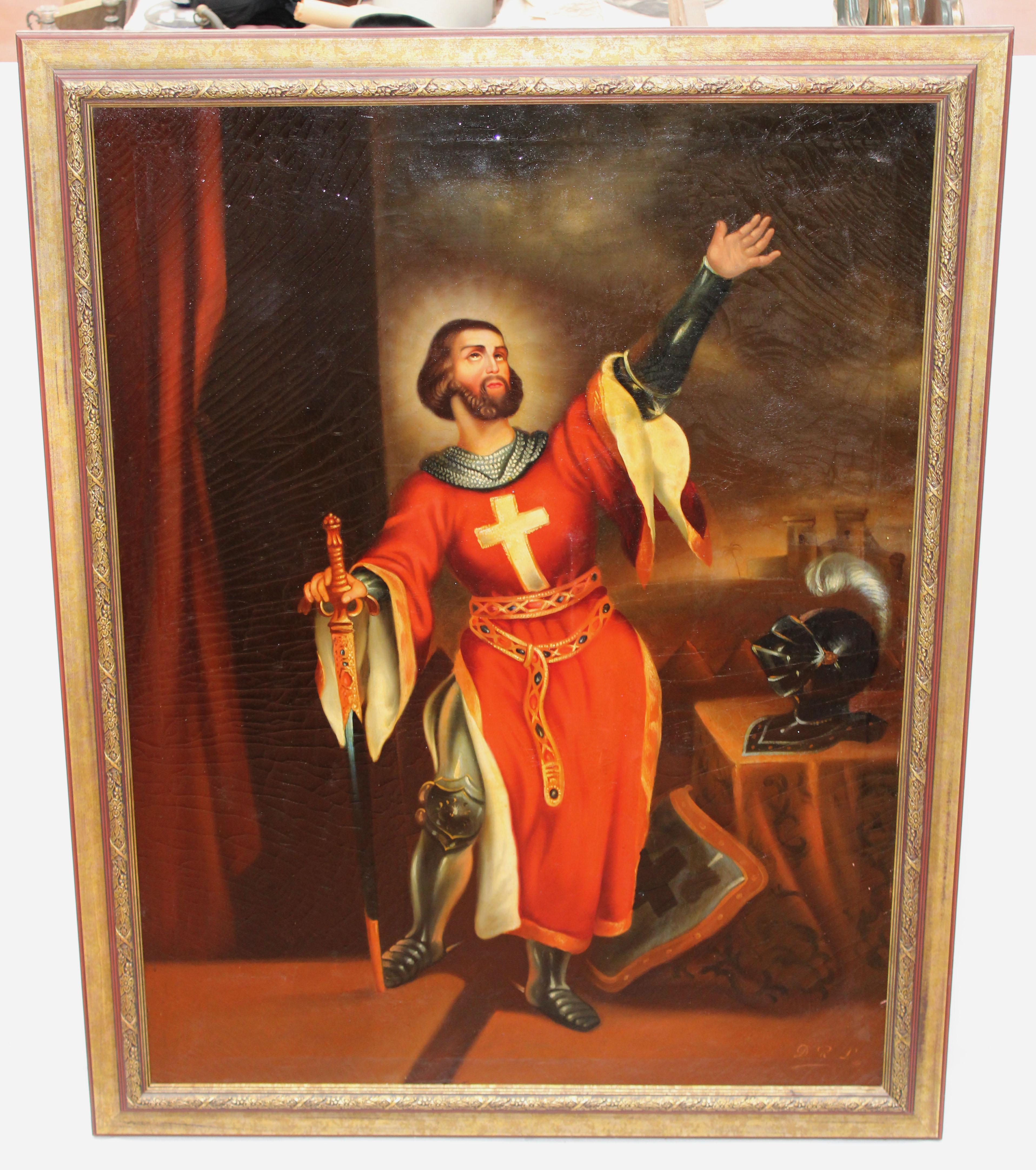 San Luís de Francia - Óleo sobre tela - Siglo XIX-XX - Painting by Unknown