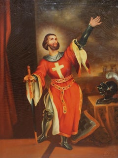 San Luís de Francia - Óleo sobre tela - Siglo XIX-XX