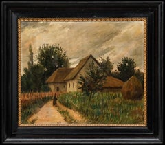 Sandor Papp (1868-1937) - Early 20th Century Oil, The Farmer's Wife