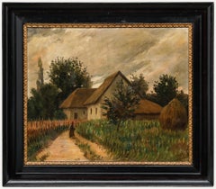 Sandor Papp (1868-1937) - Early 20th Century Oil, The Farmer's Wife