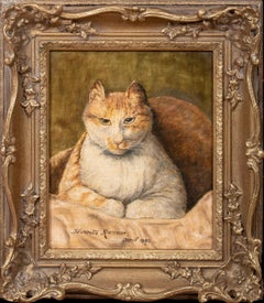 Sans Souci, datiert 1890  von HENRIETTE RONNER (1821-1909)   Porträt aus dem 19. Jahrhundert