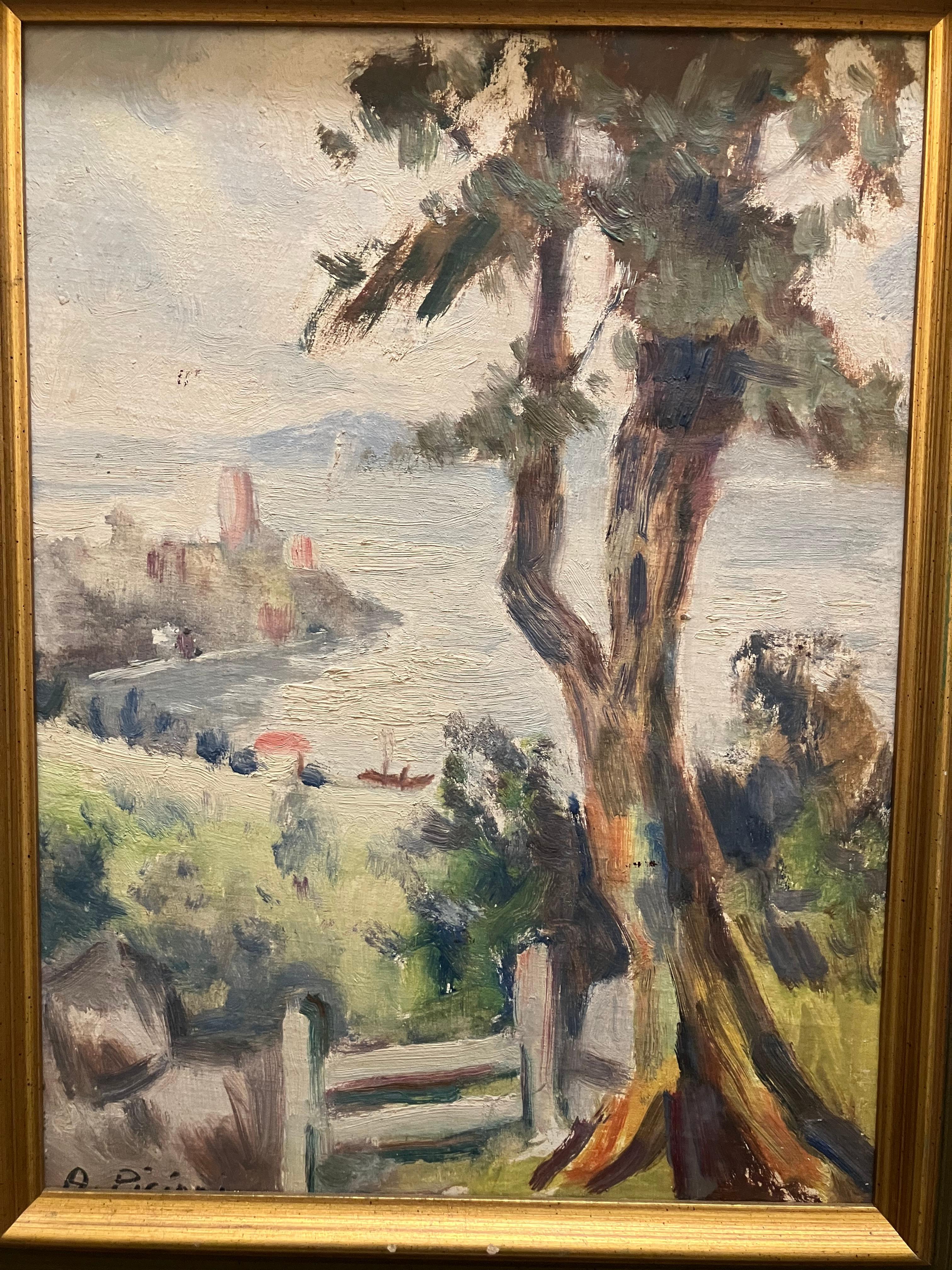 Unknown Landscape Painting - Santa Margherita Ligure