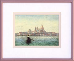 Santa Maria della Salute, Venice - Italian Landscape with Gondola 