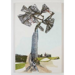 Sapling III Drawing on Panel, 2023