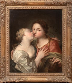 Sappho et Alcée de Lesbos, 17e siècle École italienne Grand 17e siècle