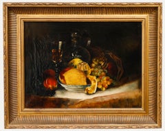 Sara Frederika Hendriks (1846-1925) - Framed Oil, The Fruit Bowl