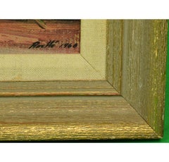 "Saratoga Grand Stand" 1962 Giclee by Robert Roche (b1921-)