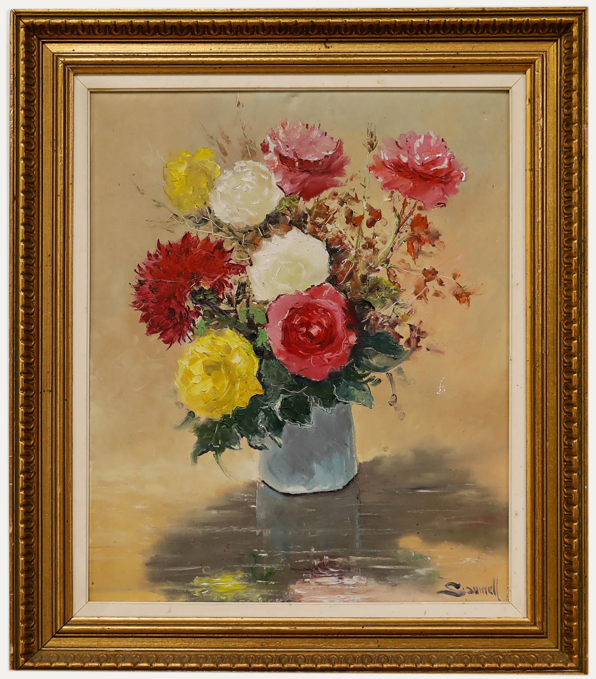 Saumell  - 20e siècle Huile, Summer Blooms