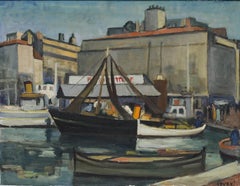 Savani - Mid 20th Century Oil, Fishing Boat