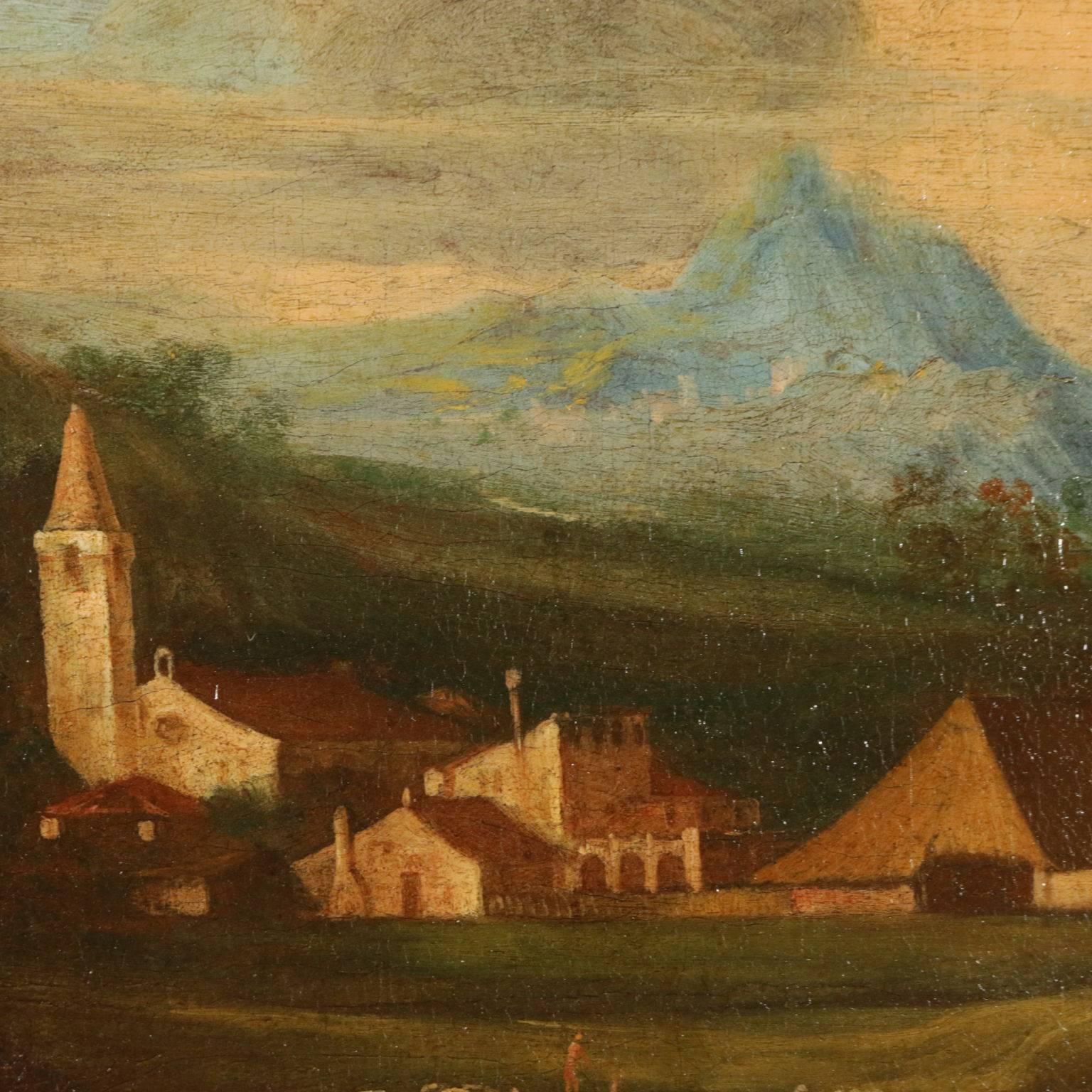 Scenes of Farmer Lives Oil on Canvas 17th-18th Century 4