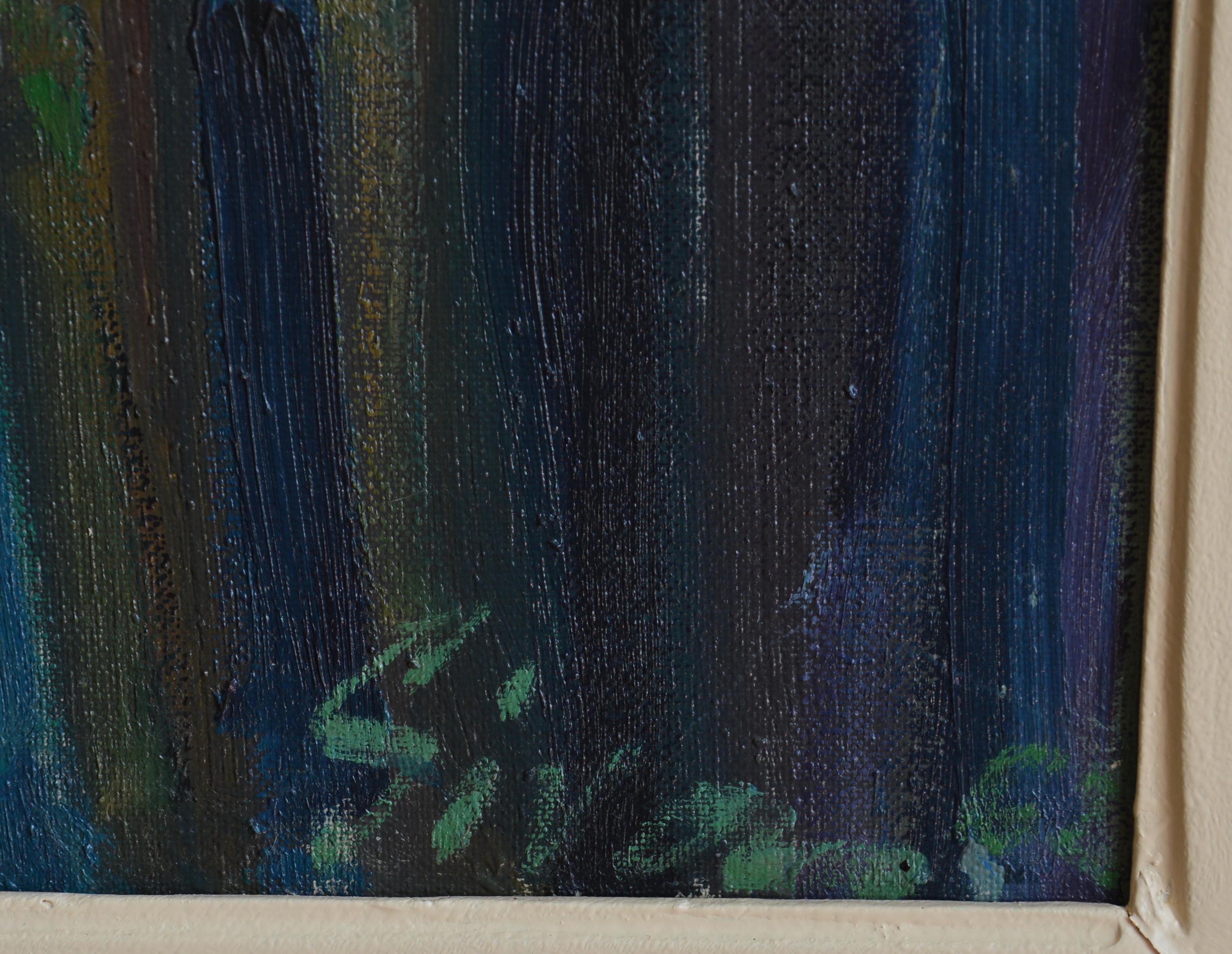 Escuela de París, Bárbara, Óleo sobre lienzo, años 50 en venta 2