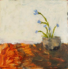 Scilla in primavera, dipinto olio su tavola di Stephanie Richards, 2024