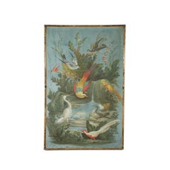 Antique Scope Of Vittorio Ranieri  Second Half '800, Landscape With Birds And Game