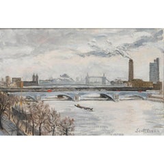Scott Brown - 20th Century Oil, View To London Bridge