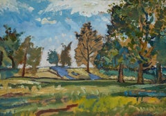 Scottish School 20th Century Oil - The Park in Summer