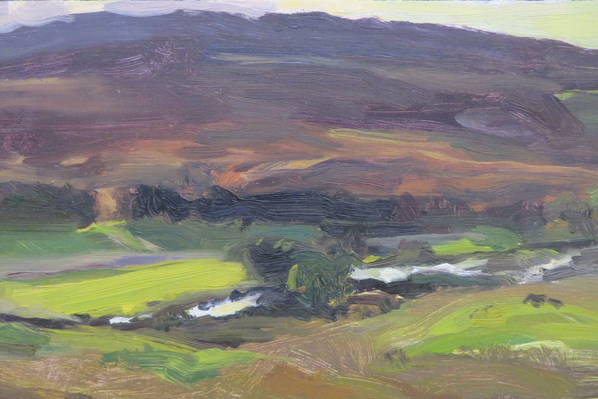 SCOTTISH SCHOOL Ende des 20. Jahrhunderts Original IMpressIONIST HIGHLAND LANDSCAPE – Painting von Unknown