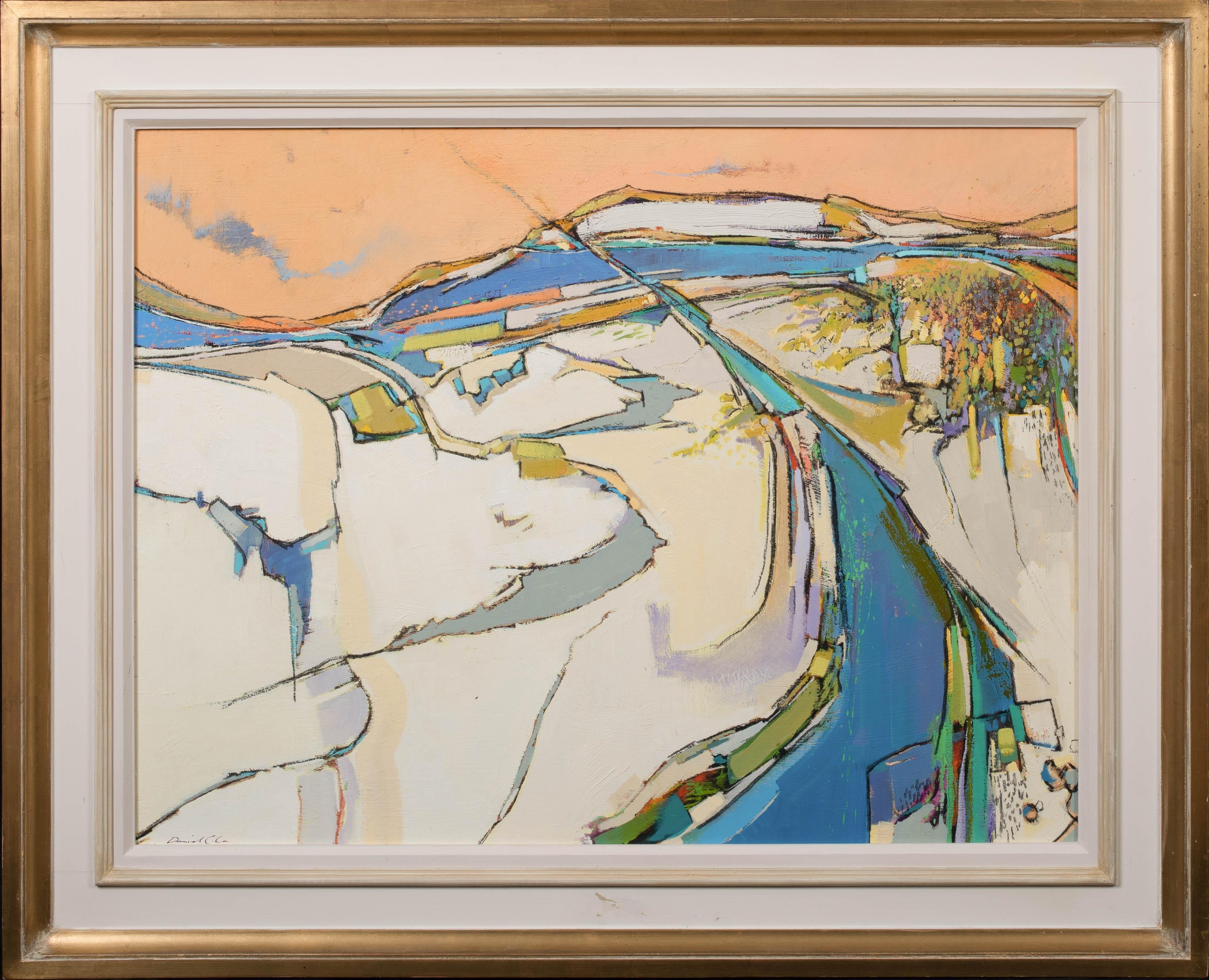 Unknown Landscape Painting - Sea & Sand Dunes, Cornwall. 20th Century by DANIEL COLE (British Contemporary)