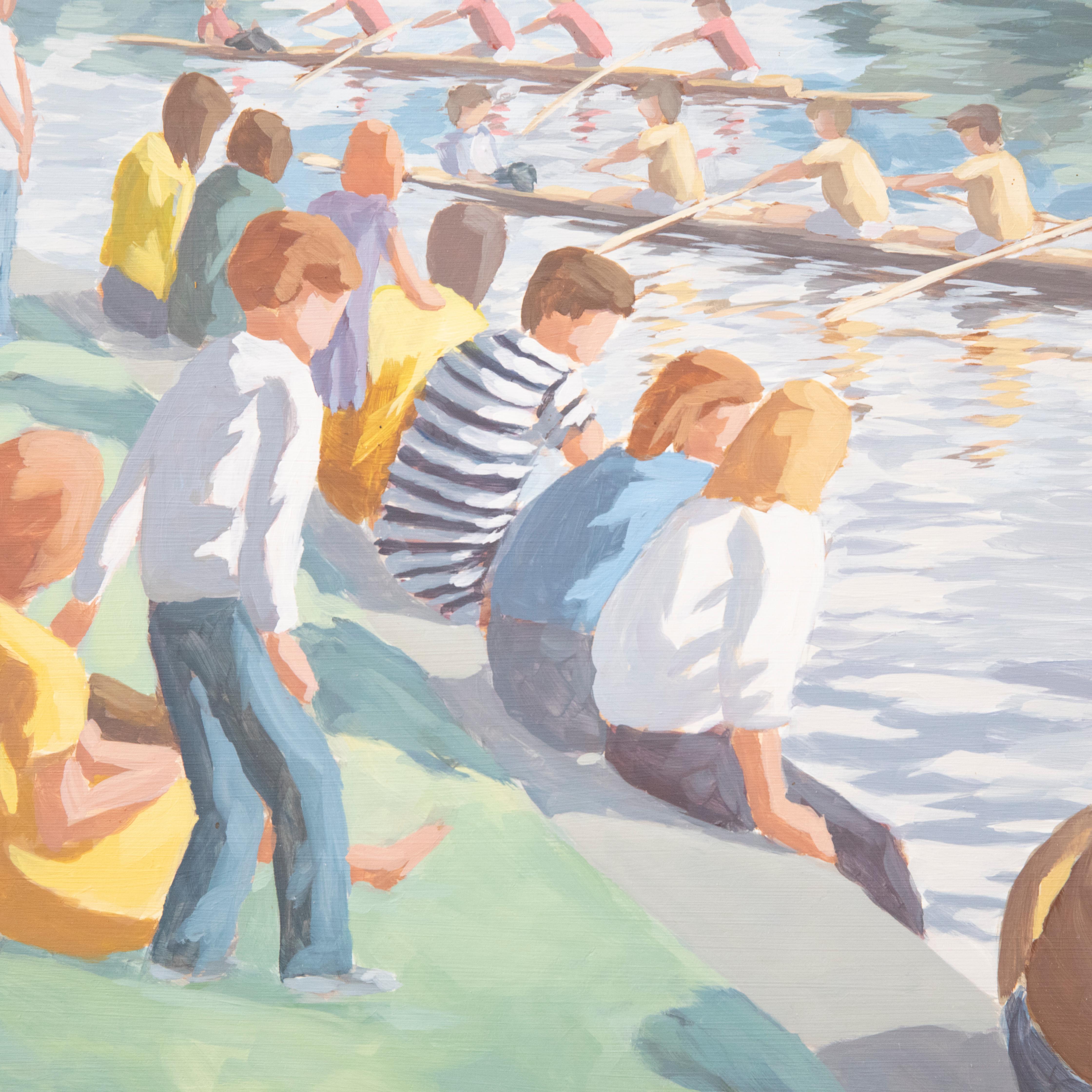 Sean Hargadon (b.1951) - 1981 Oil, Regatta on the Shannon 1
