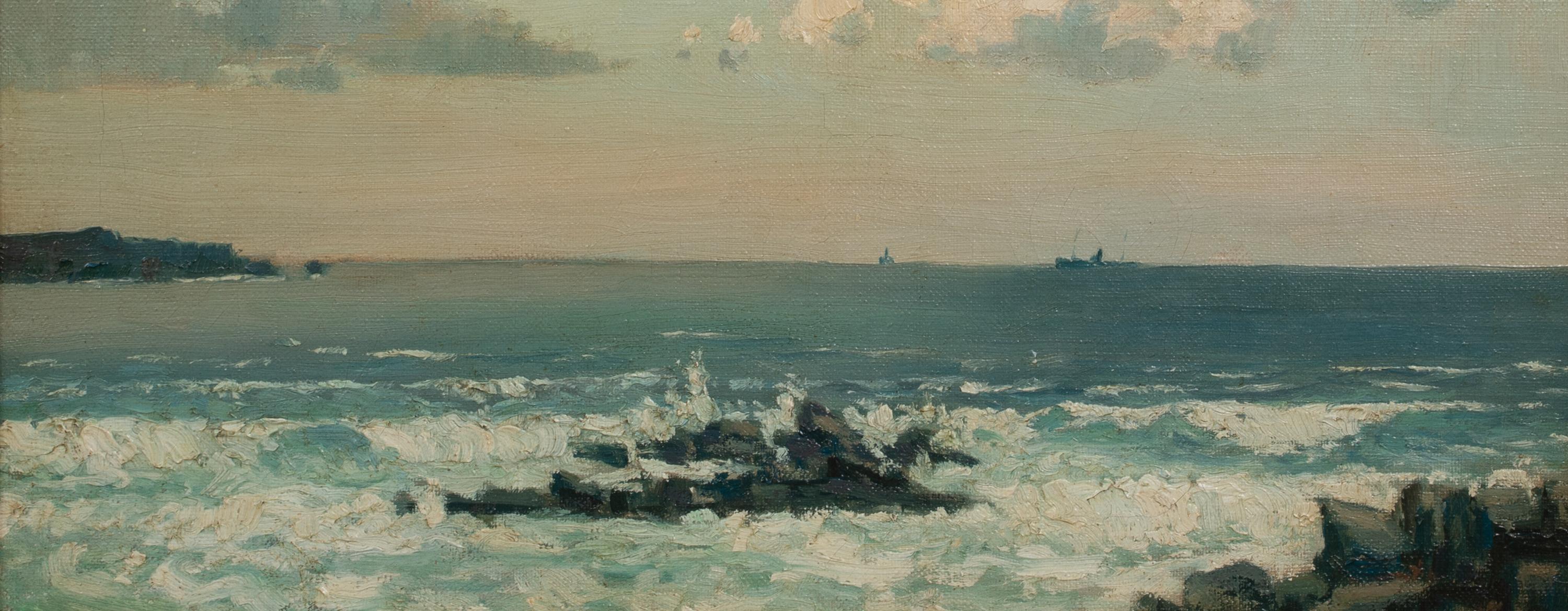 Paysage marin, 19e siècle  Attribué à William Page Atkinson WELLS (1872-1923) en vente 7