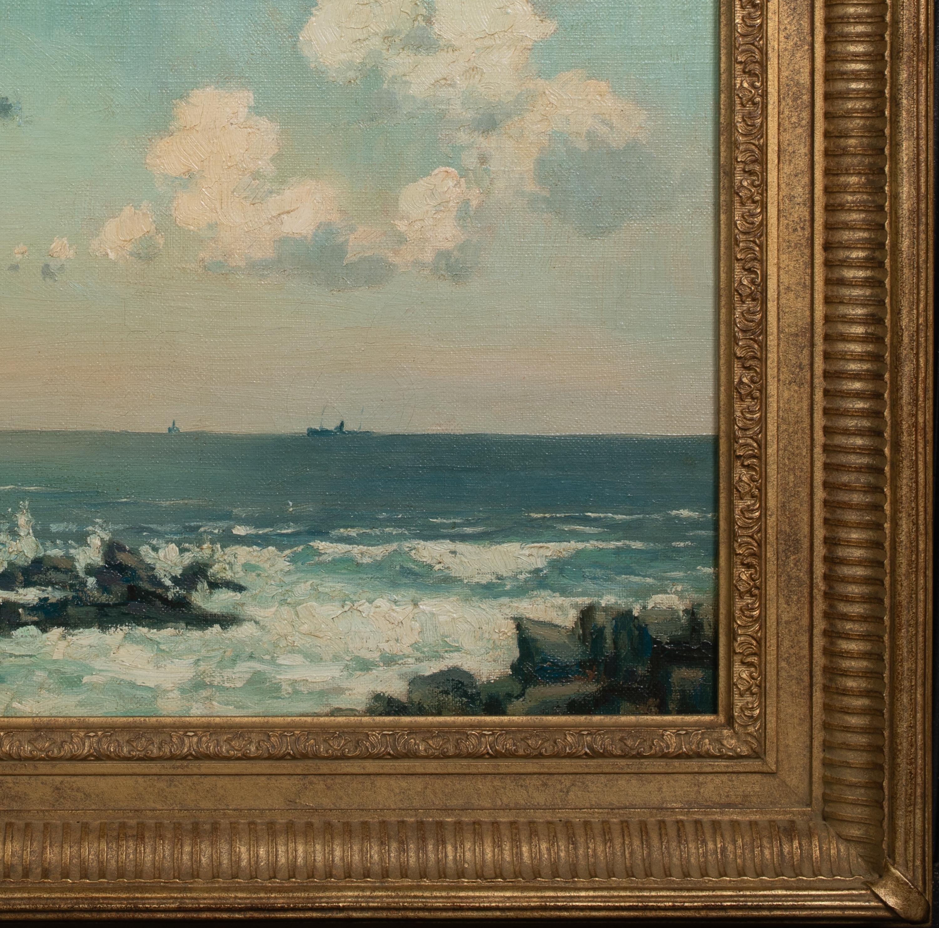 Paysage marin, 19e siècle  Attribué à William Page Atkinson WELLS (1872-1923) en vente 2